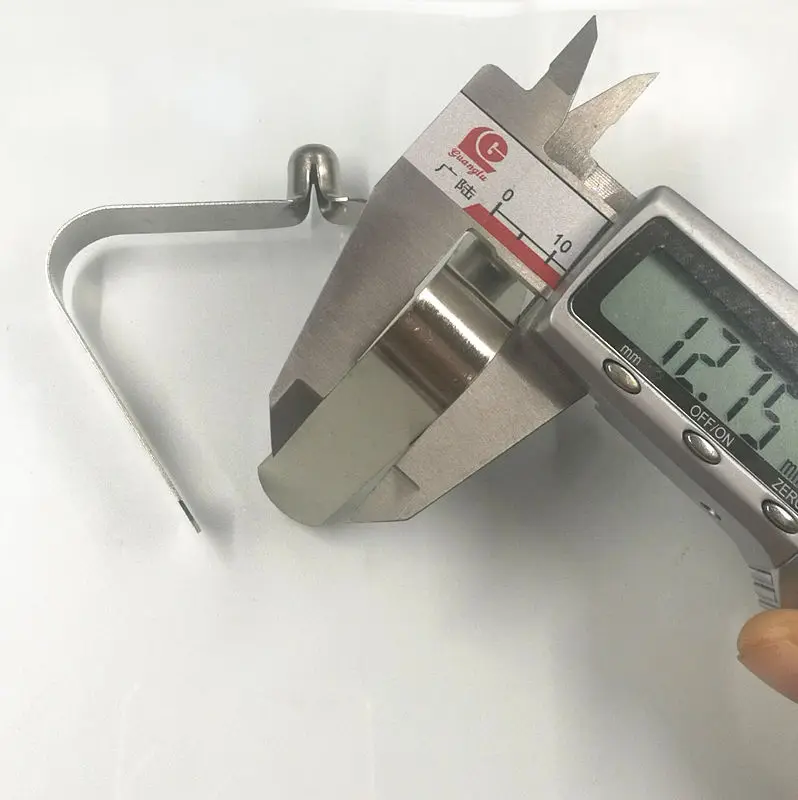 V shape spring loaded button , spring clip with button fastener tube lock scaffold