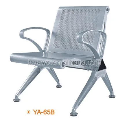 airport benchs public seating silver waiting room single metal chair