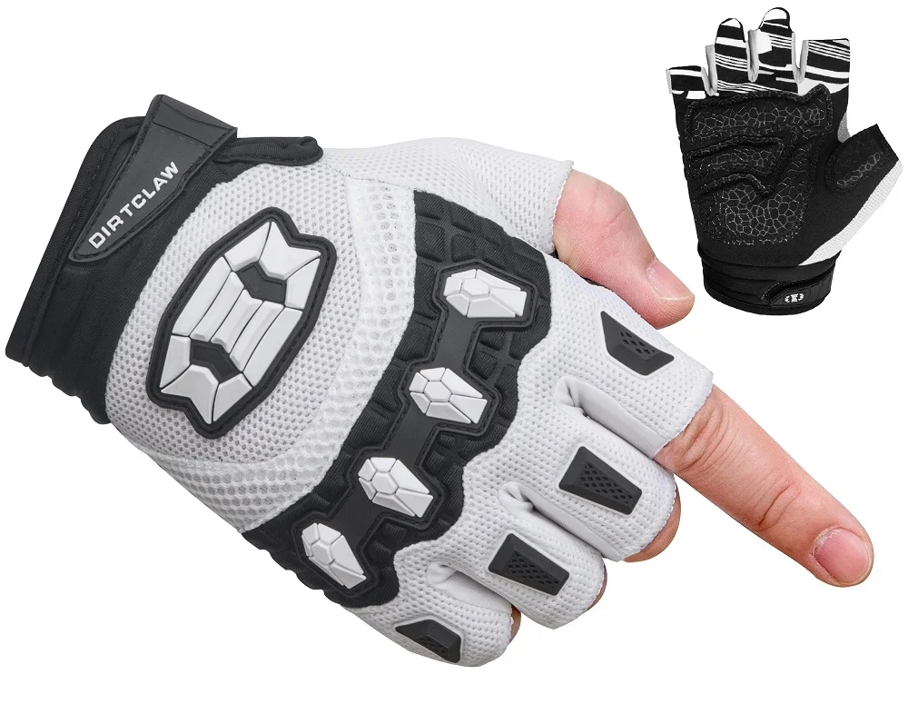 Seibertron Dirtclaw Unisex Adult Racing Mountain Bike/Bicycle Cycling Off-Road Dirt Bike Gel Padded Anti-Slip Fingerless Gloves