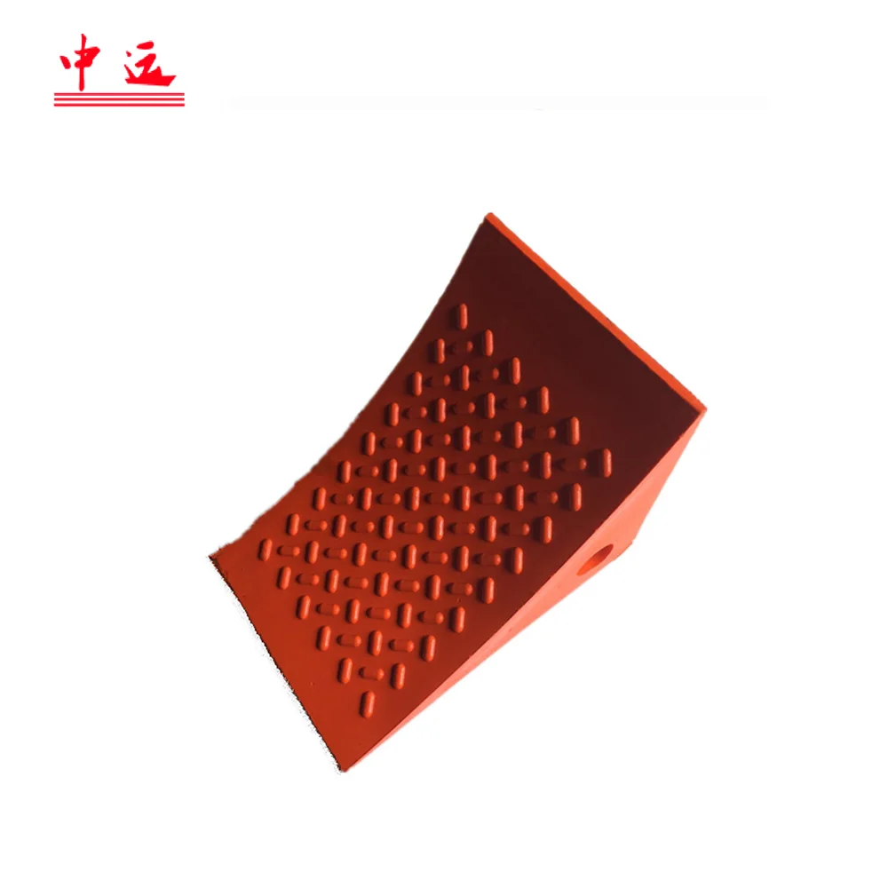 Оранжевый/желтый PU колеса chock блок для 20 т автомобили Грузовики тяжелых транспортных средств