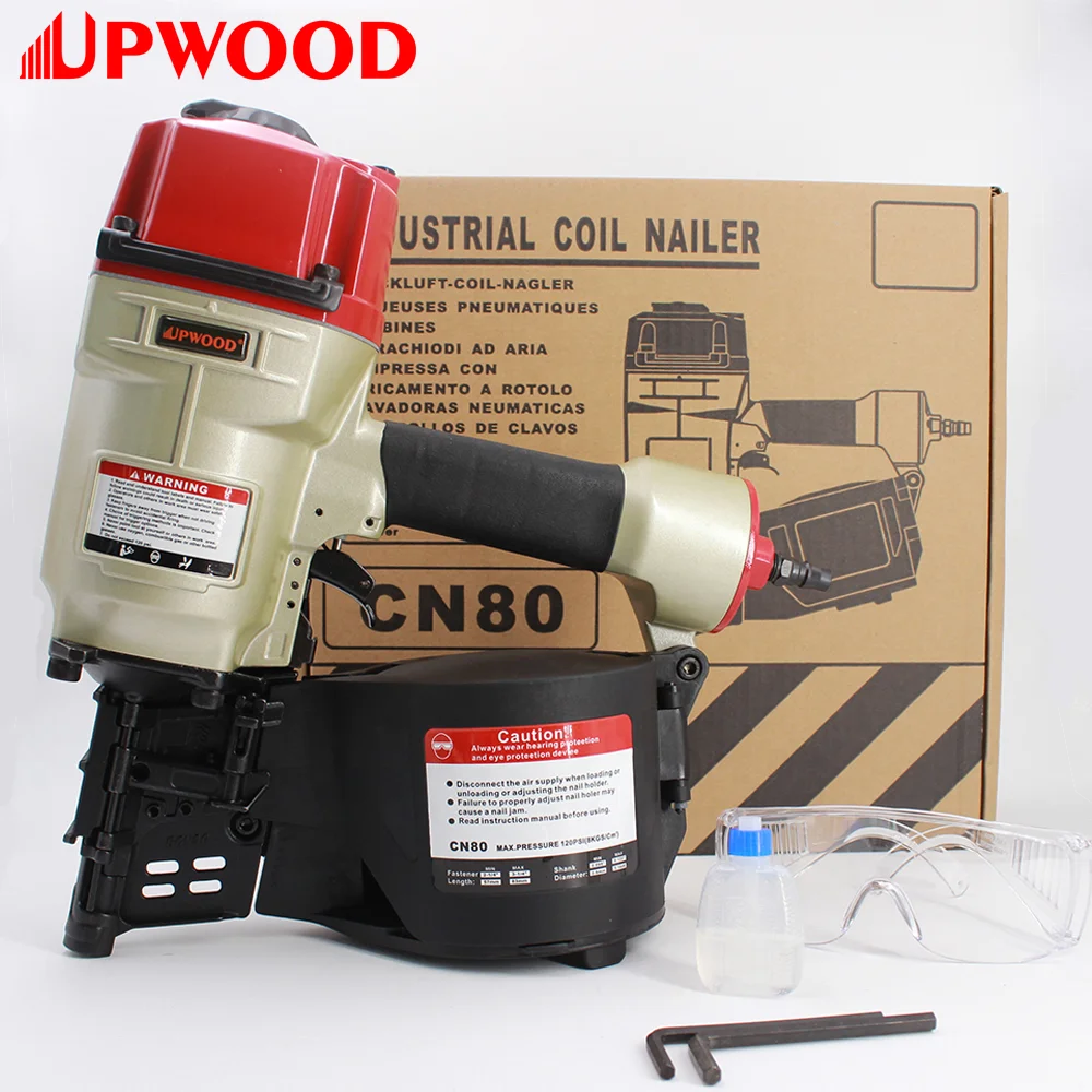 UPWOOD Pneumatic Nail Gun CN80, Roofing Nailer