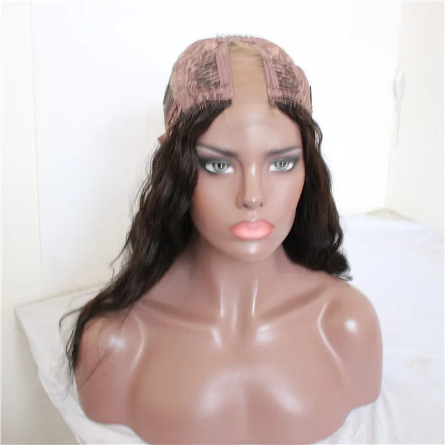 
Best Quality Women Long Hair Body Wave U Part Wig Human Hair 