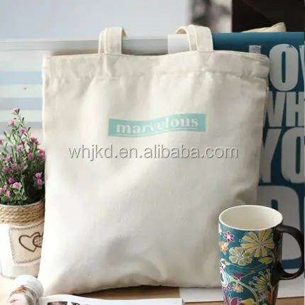 Plain Tote Bag Cotton Canvas With Logo Printing