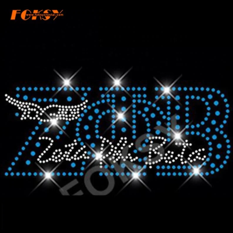 Custom Zeta Phi Beta Iron on Rhinestone Transfer Design for T-shirt