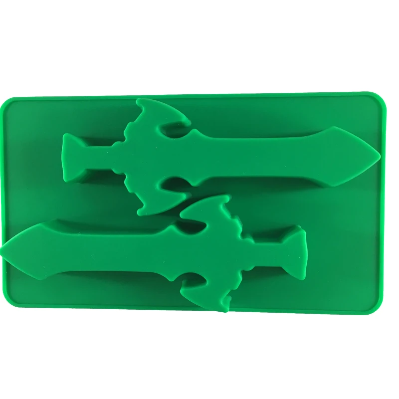 
New BPA free food grade sword shape ice cube mold silicone 