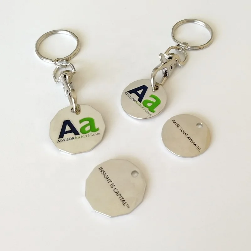 Custom High Quality Glasses Design Enamel Blue Color Keychains