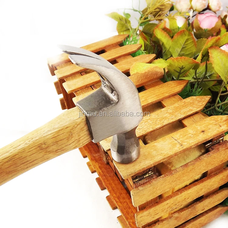 eco-friendly FSC certified iron hammer with wooden handle