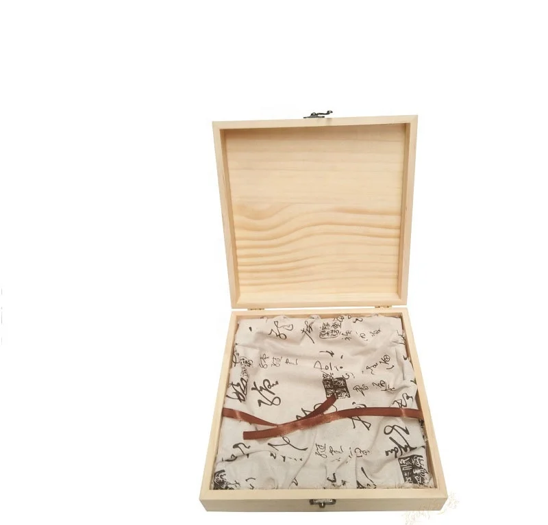 
2018 Factory Custom Sample Free Luxury Empty Nature Wood Tea Box 