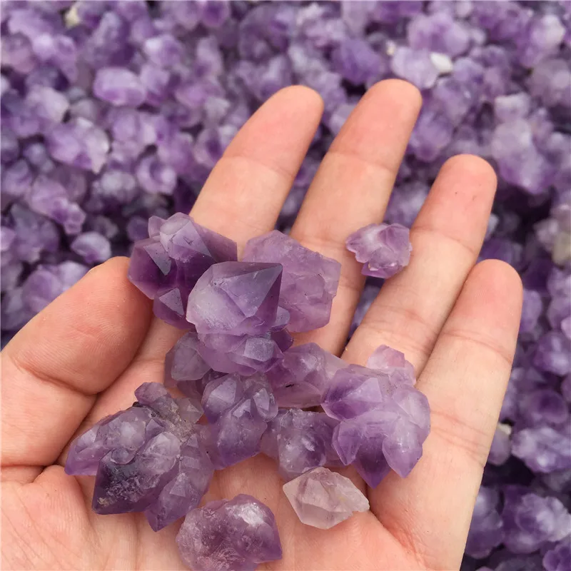 
Wholesale Natural Beautiful Small Amethyst Tumbled Stone Crystal Gravel 