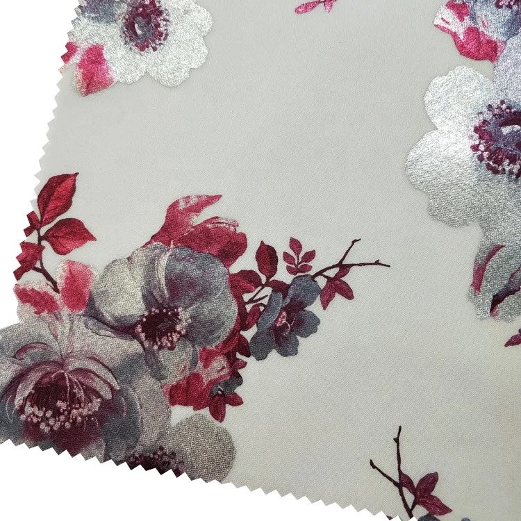 Hot Sale 3D Wholesale Printed 100% Polyester Dress Material Scuba Poly Span Fabric For Clothing