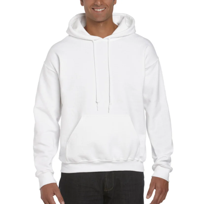 custom logo hoodies plain white pullover blank hoodie for men