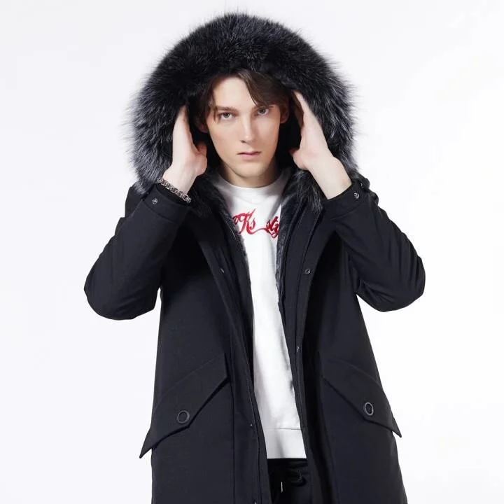 2022 New design winter men padded bubble coats hooded goose down puffer parka jackets