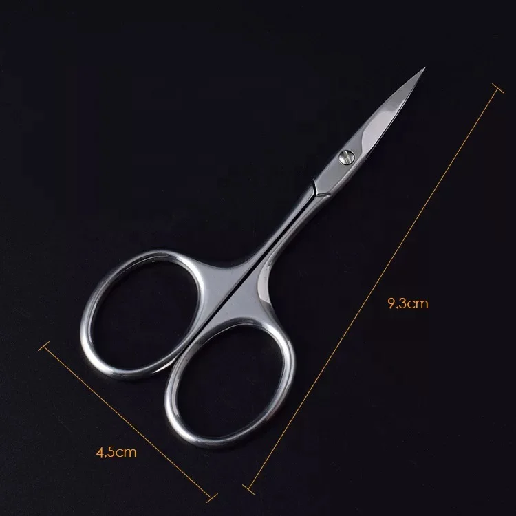 Germany Curved Beauty Trim Scissors for Facial Hair,Manicure Nail Cuticle,Mustache,Eyebrow,Eyelash Extensions,Nose,Ear,Dry Skin