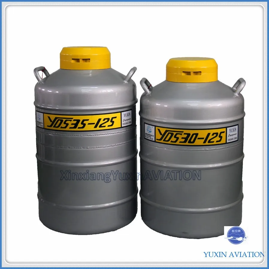 Liquid nitrogen semen storage tank container used in poultry farm