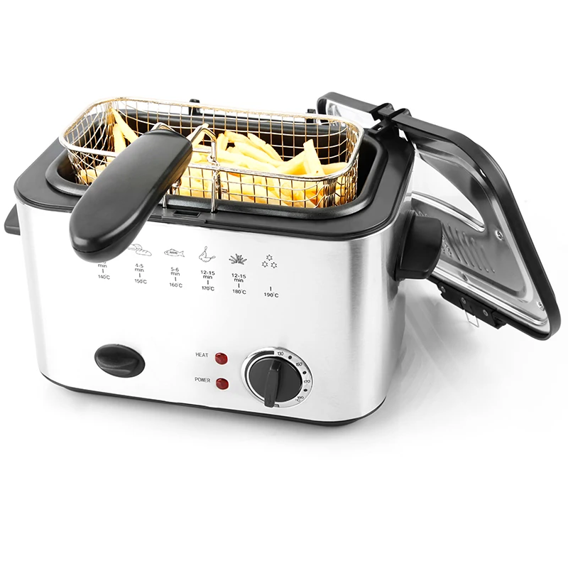
1200W 1.2L square deep fryer for homeuse 