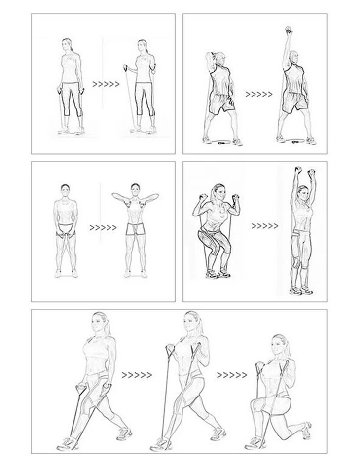 Single Resistance Band Exercise Tube With How To Use Exercise Resistance Bands