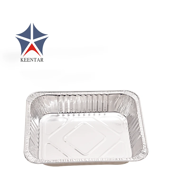 3500ml Disposable Take Away Aluminum Foil Fast Food Container With Lid