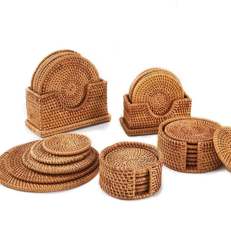 China Factory Suppliers Table Accessories New Products Round Rattan Placemats