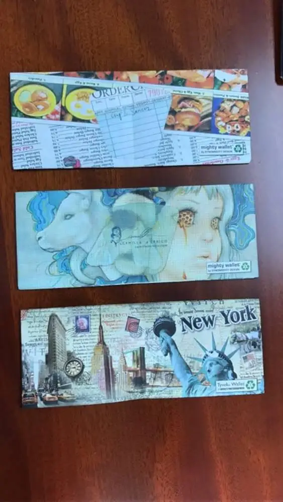 
Luxury design custom recycled paper mighty wallet 