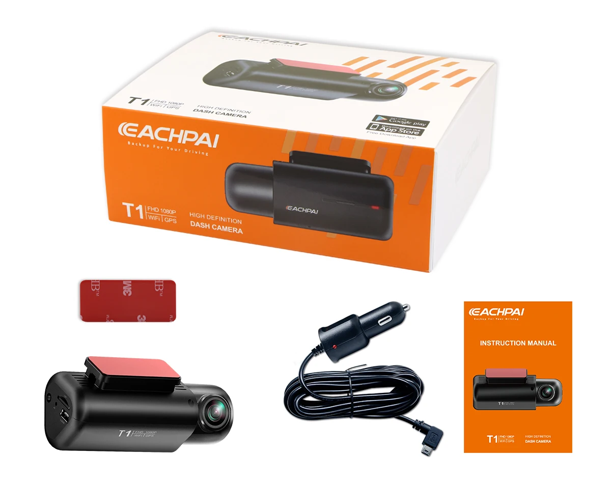  Видеорегистратор EACHPAI T1 Wi-Fi FHD 1080P встроенный GPS супер конденсатор ночное видение угол обзора 150 градусов Автомобильная камера