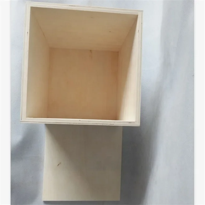 Industrial Style Wooden Packaging Box Plywood Mini Shipping Crate Man-Box Miniature Crate Product Boxes For Watch Beard Care Kit