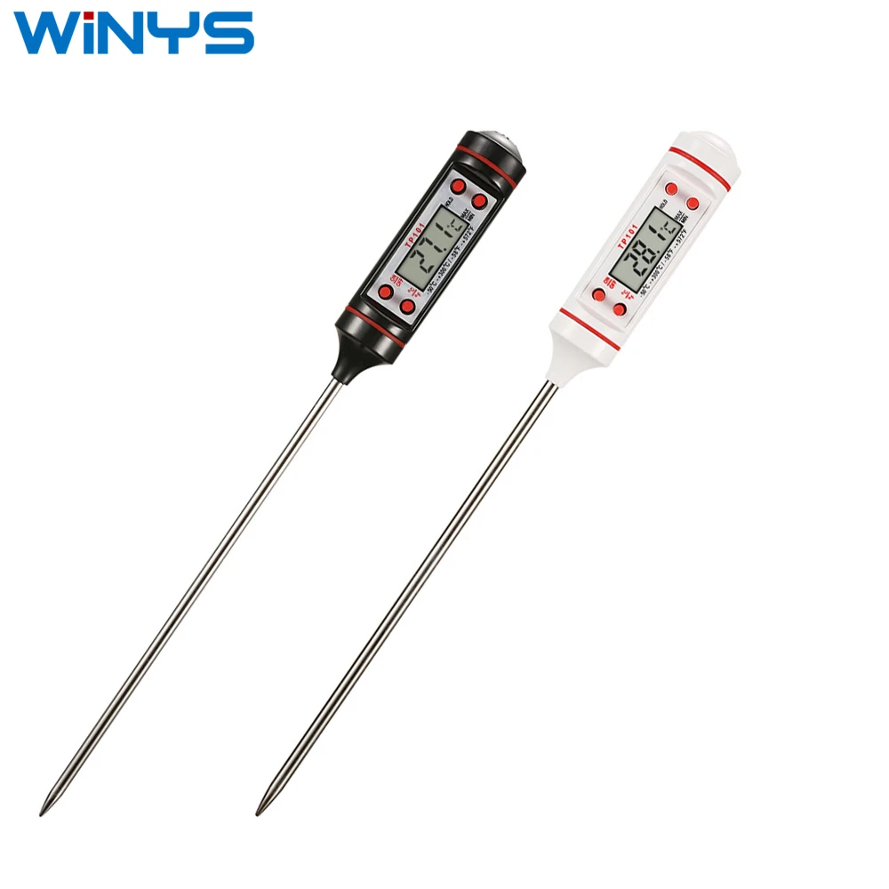 
Tp-101 Digital Meat Thermometer Cooking Food Kitchen Bbq Probe Water Milk Oil Liquid Oven Thermometer Digital Tp101 