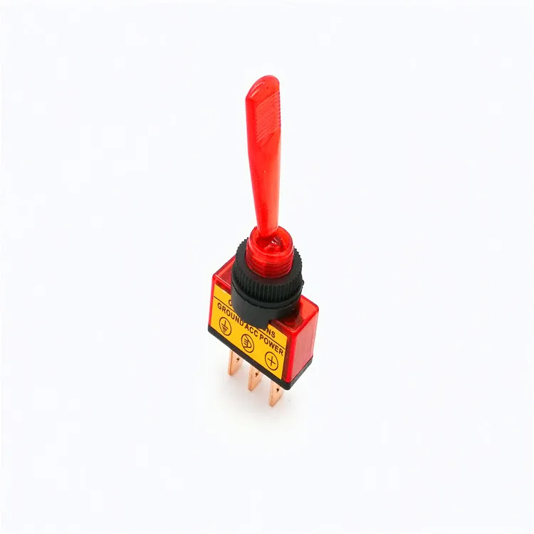 ASW-13D 20A 12VDC SPST 3 Pin ON OFF Toggle Switch Lamp 3 Pin Blue