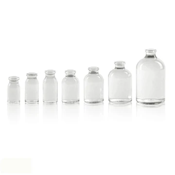 Glass bottle factory amber and clear moulded glass vial