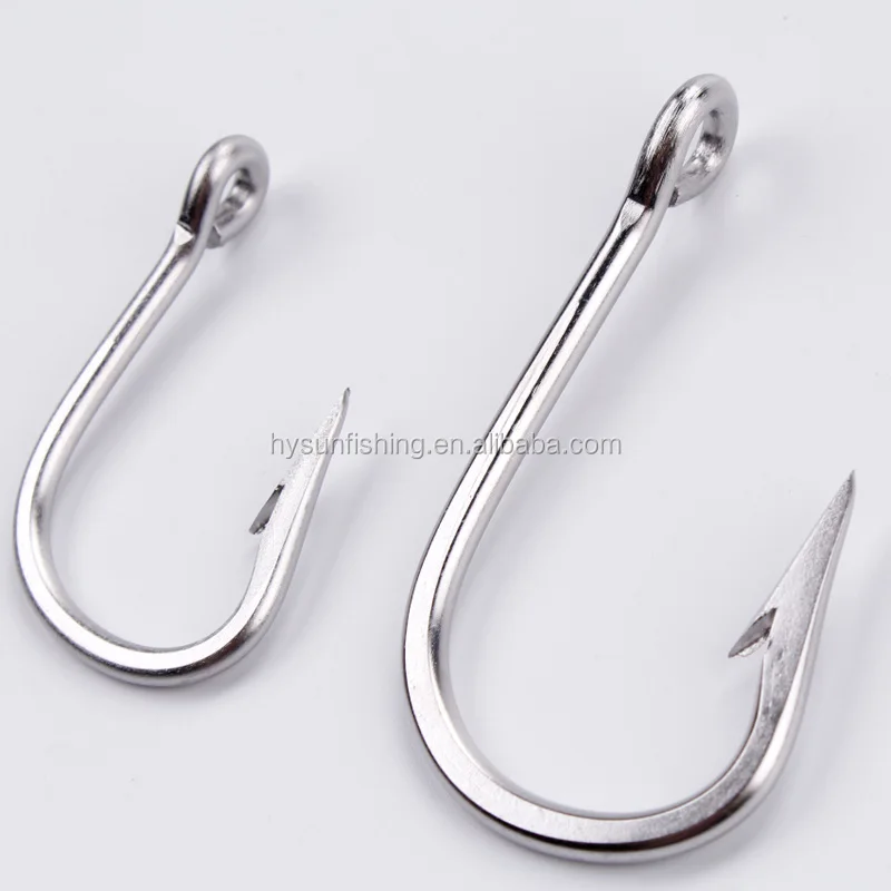 
Stainless Steel Fishing Hooks Strong Saltwater Big Game Fish Hooks 