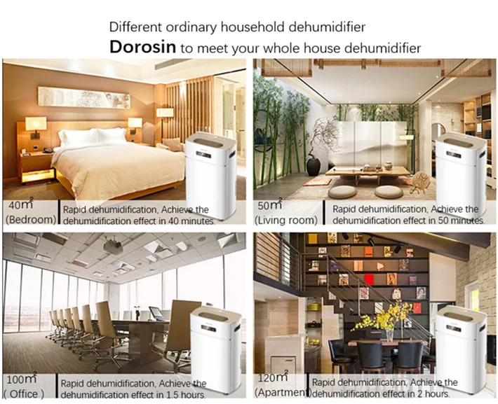 
16liters 30pint touch screen LED display and intelligent control humidity home use dehumidifier 