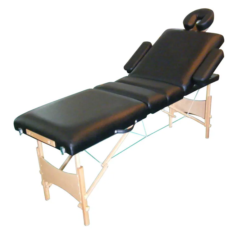 4 section folding solid wood massage table for sale