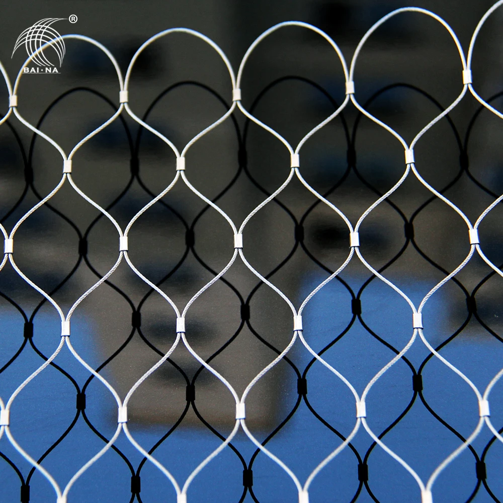 
Durable Architectural 304 316 Stainless Steel Wire Rope Cable Mesh Netting 