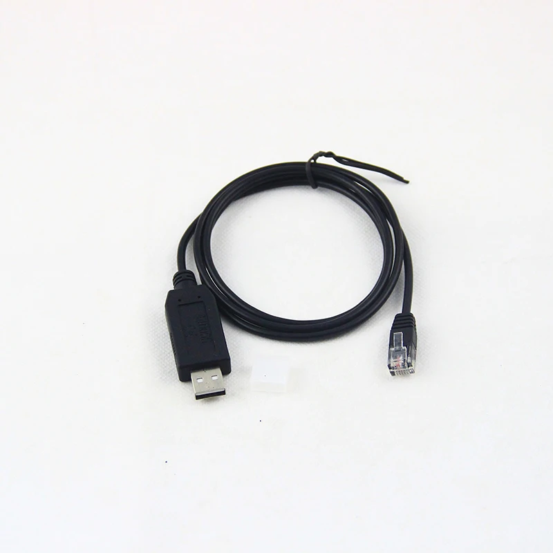 Кабель-преобразователь из черного ПВХ с USB 2,0 на rs232 RJ11, кабель последовательного преобразователя usb на rj11 4p4c 6p4c