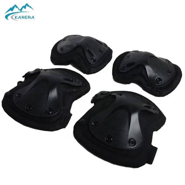 Factory 4 pieces sports knee support protector Tactical elbow & knee pads