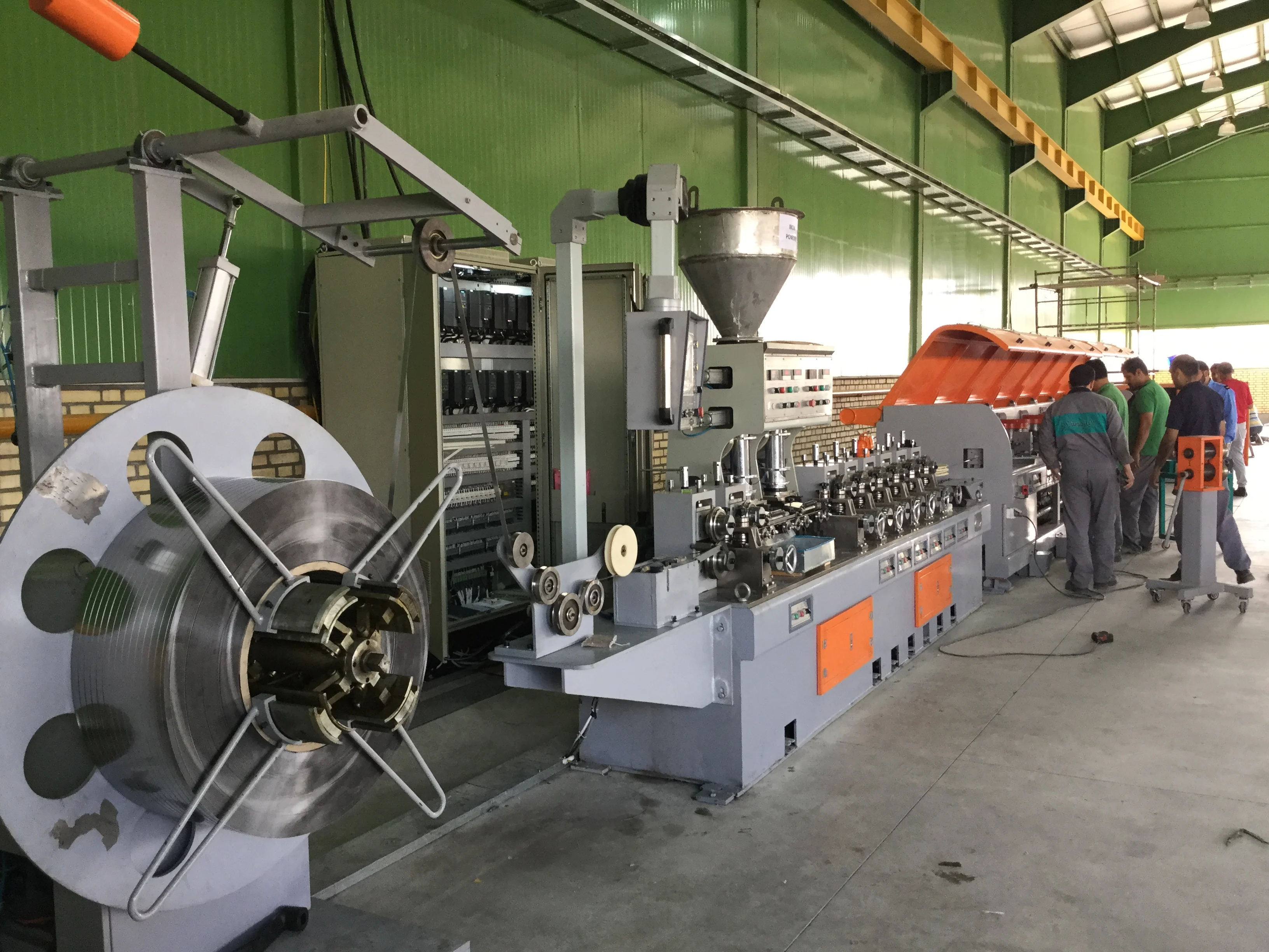 Flux cored welding wire cassette drawing machine