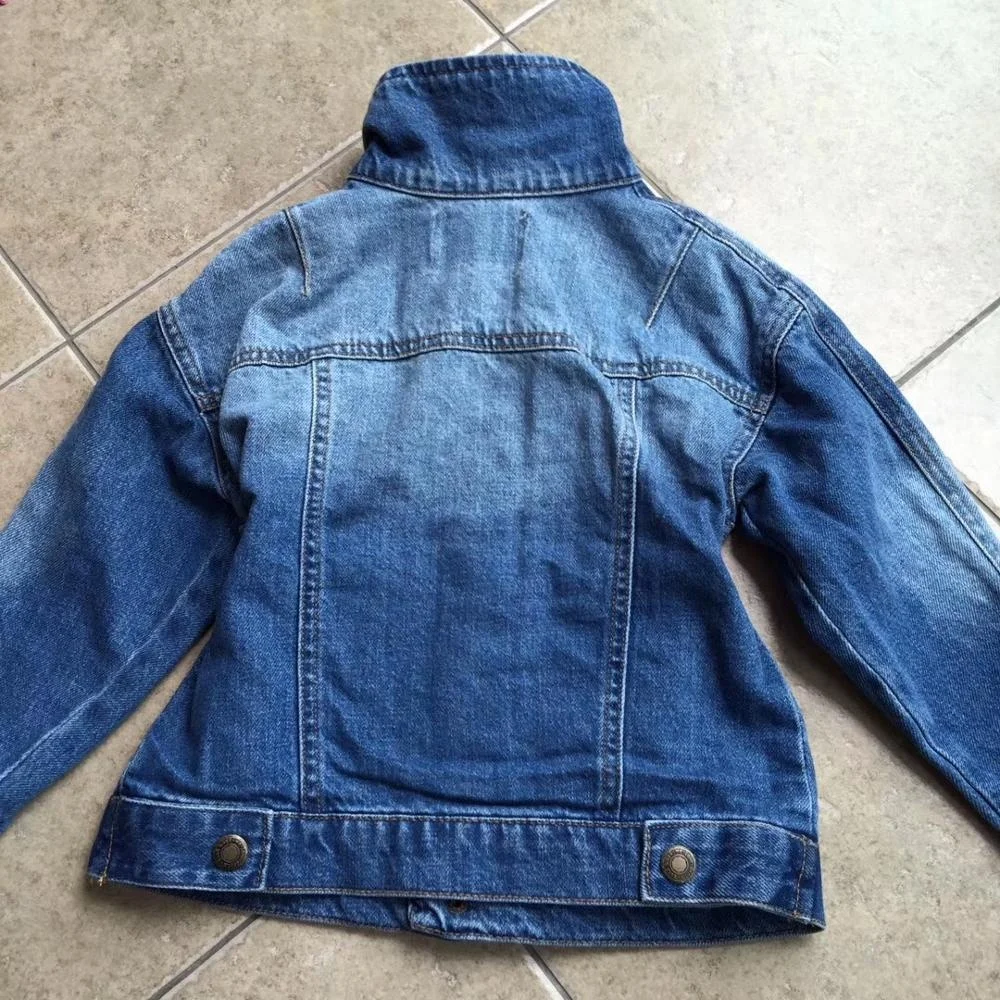 kids denim jacket children jacket for girl denim coat solid easy fashon boutiques kids clothes wholesale bulk baby outfit