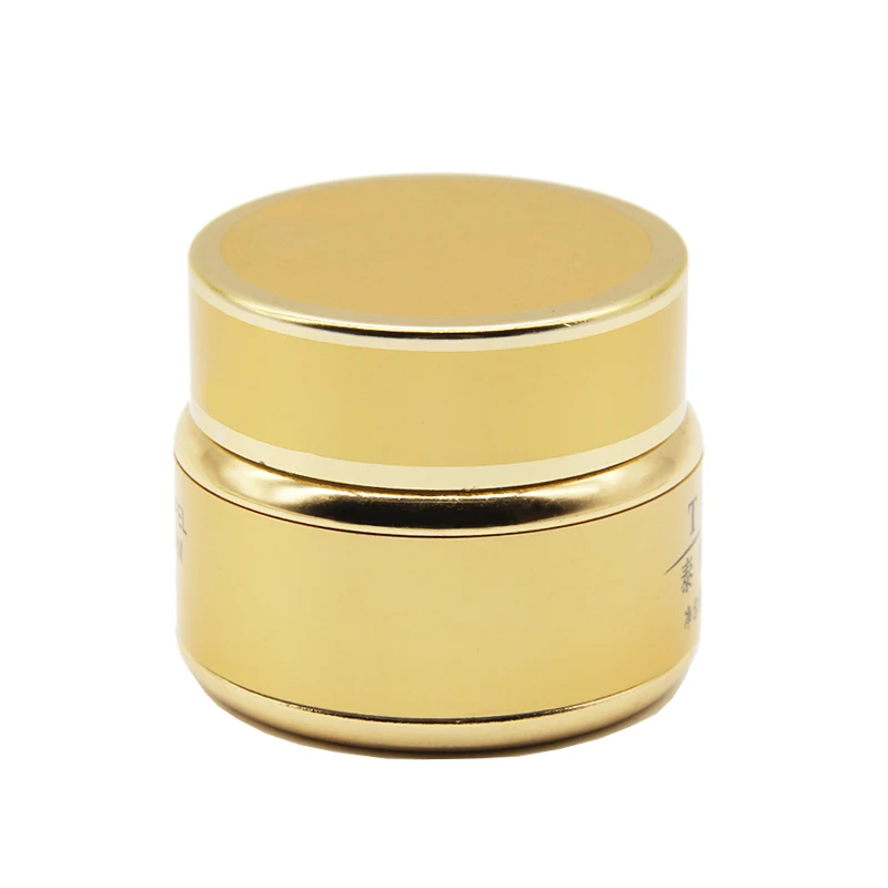 Трафаретная печать, косметическая упаковка, герметичные золотые косметические банки для ухода за кожей