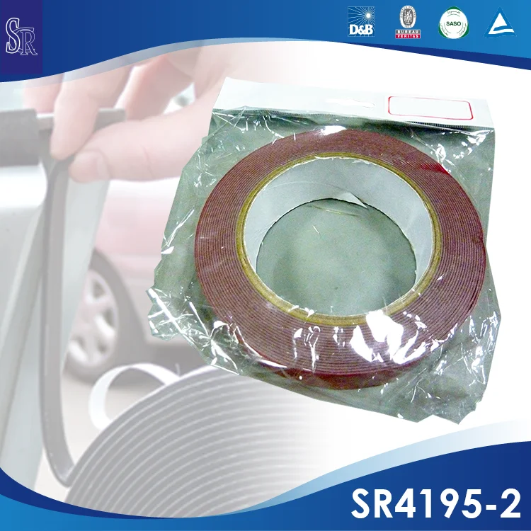 Sealing tape made in Taiwan red 30 mm x 5 m double sided adhesive foam circle acrylic tape