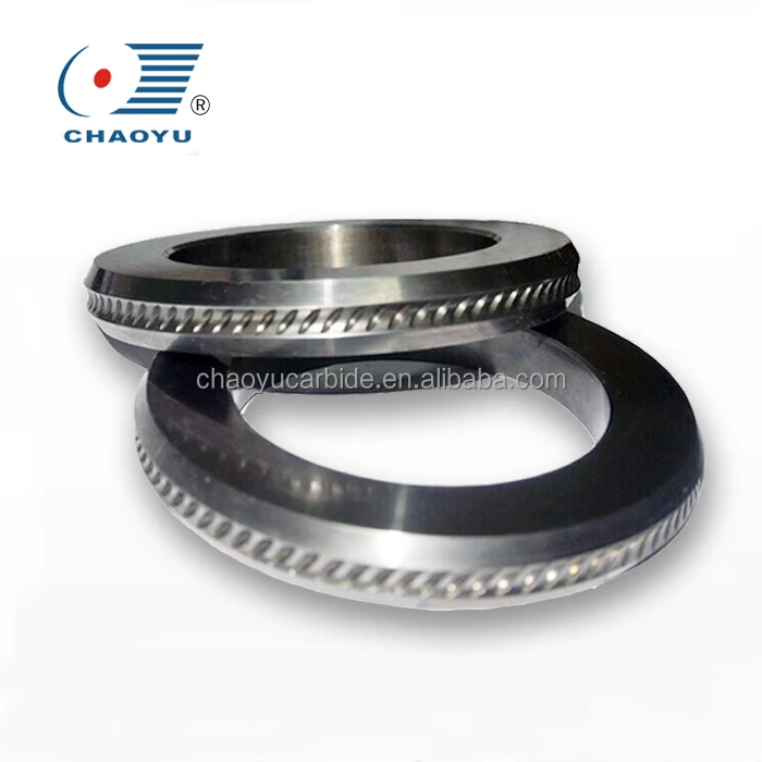 125x82x15mm FO0 Tungsten carbide three indent rolls for ribbing bar production