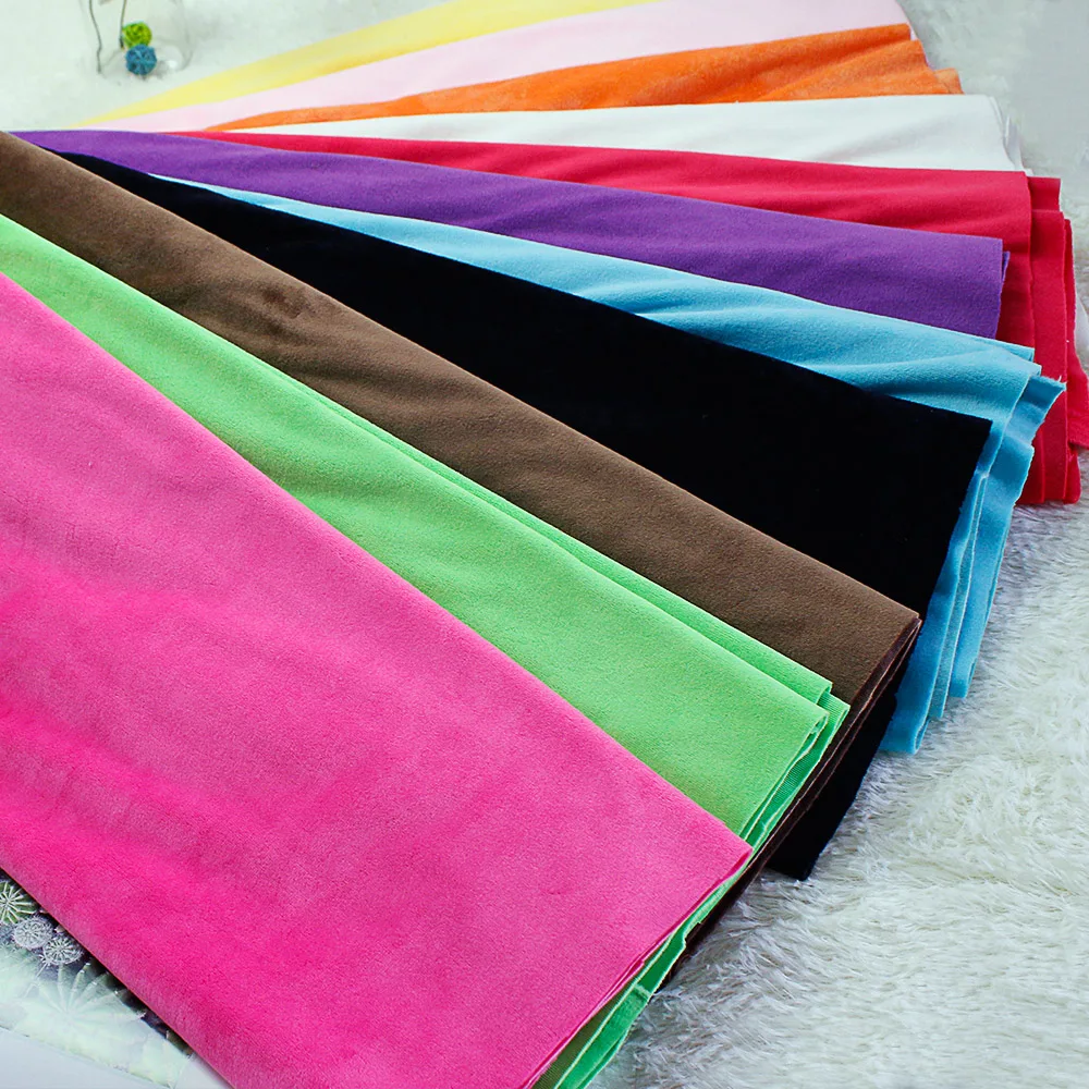 Short plush fabric soft fabric in autumn and winter pure color fabric factory wholesale HT-PSVDF-A