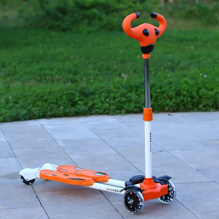 
Foldable 4 wheel kids toys kick foot scooter for 3-8 years old child 