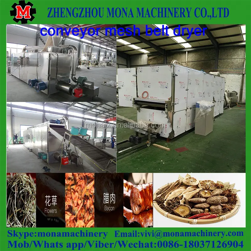 Industrial Dehydrated Mushroom Vegetable Food Dehydration /dehydrator Type Mesh Belt Dryer 0086 18037126904