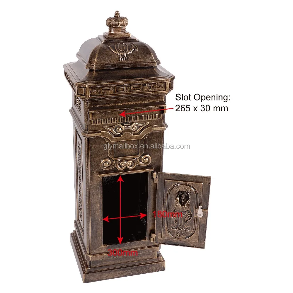 New Design Lion Decorative Roadside Mailbox