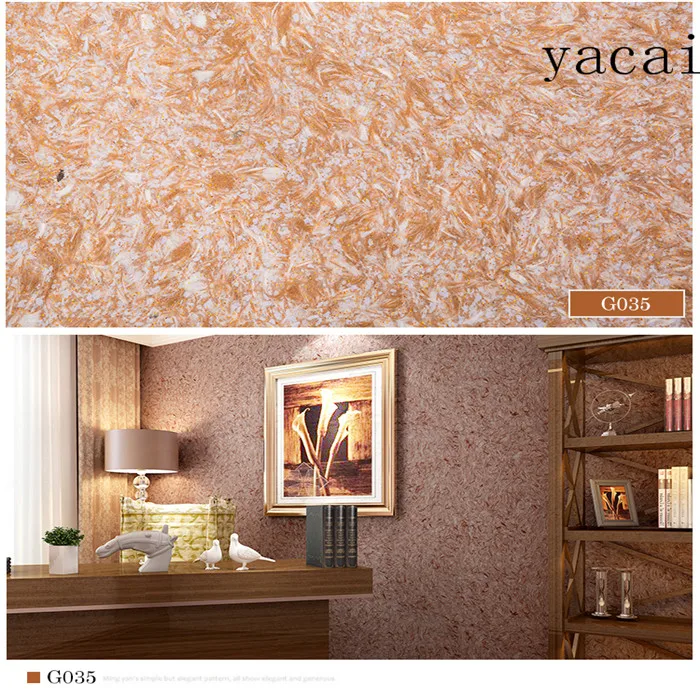 
Yacai Высокое качество волокна декор хлопок покрытия стен 