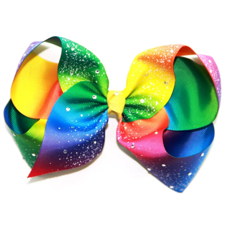 Factory Custom Lovely 8 Inch Big Size Jojo Ribbon Hair Bow