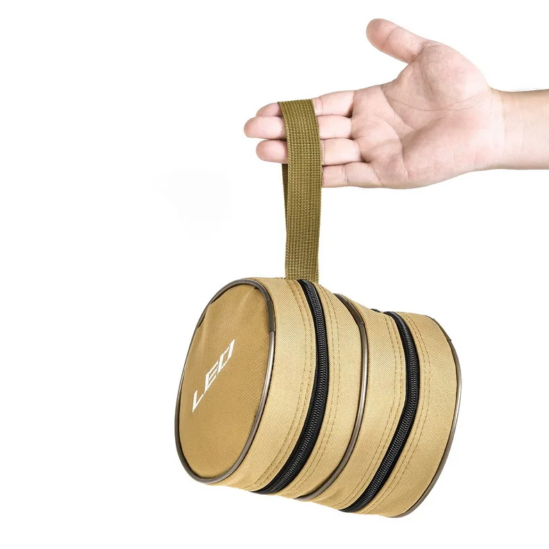 2021 рыболовная катушка, аксессуары, сумка для снастей, двухслойная холщовая портативная коробка для приманок, рюкзак, сумки для спорта, кемпинга, пешего туризма, рыбалки