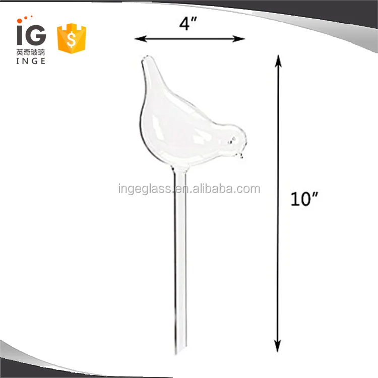 Bird-shaped House Plant Self Watering System Glass Aqua Globes