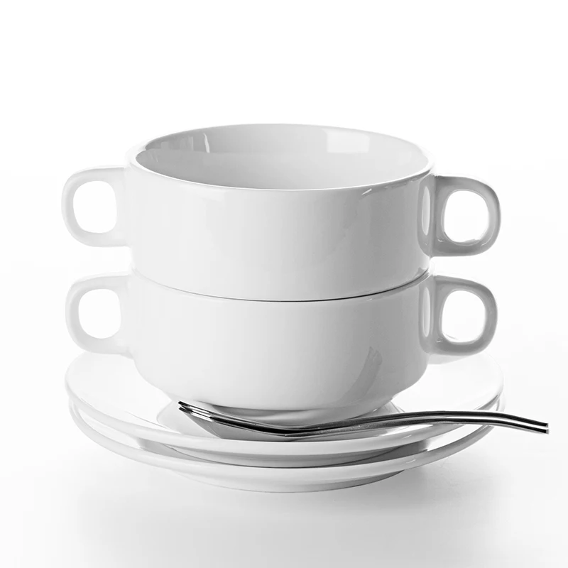 Guangzhou Manufacturer Hotel Restaurant Stackable 270ml Bowl Porcelain Japan Style/