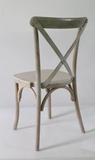  Стул Из Каштанового Дерева с перекрестной спинкой