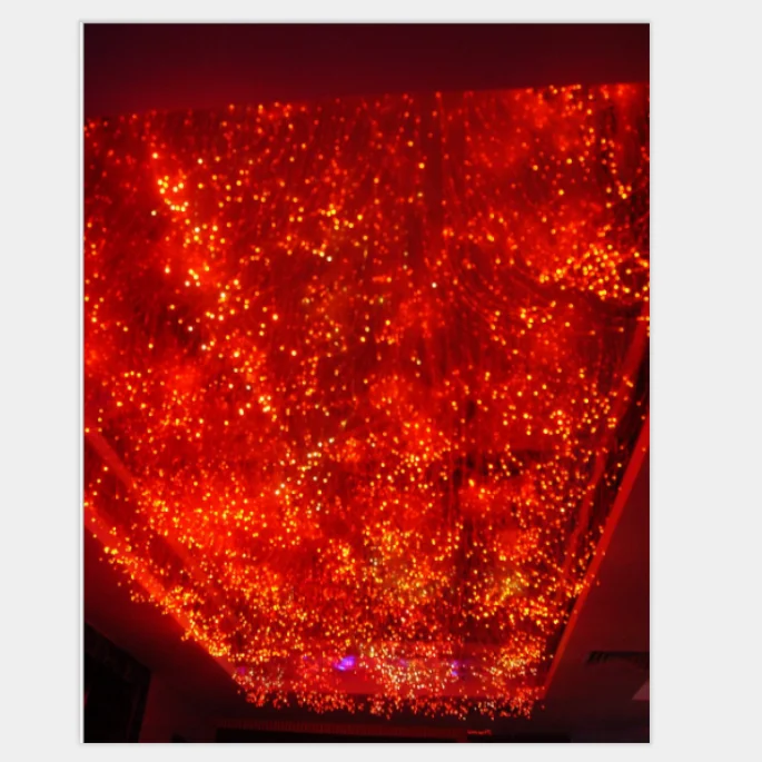 led RGB plastic optical fiber light twinkle for decorative